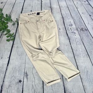Song Women's 90's Boyfriend Low Rise Cream Size 3/26